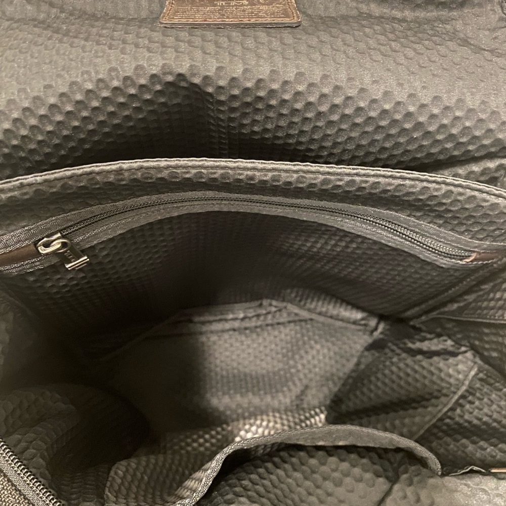 TUMI Charcoal Men's Backpack with Leather detail - Picture 7 of 16